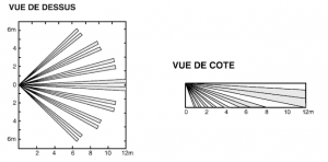 Detecteur de mouvement exterieur sans fil bidirectionnel Risco RWX312