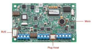 Module vocal LightSYS Risco RP432EV microphone bus